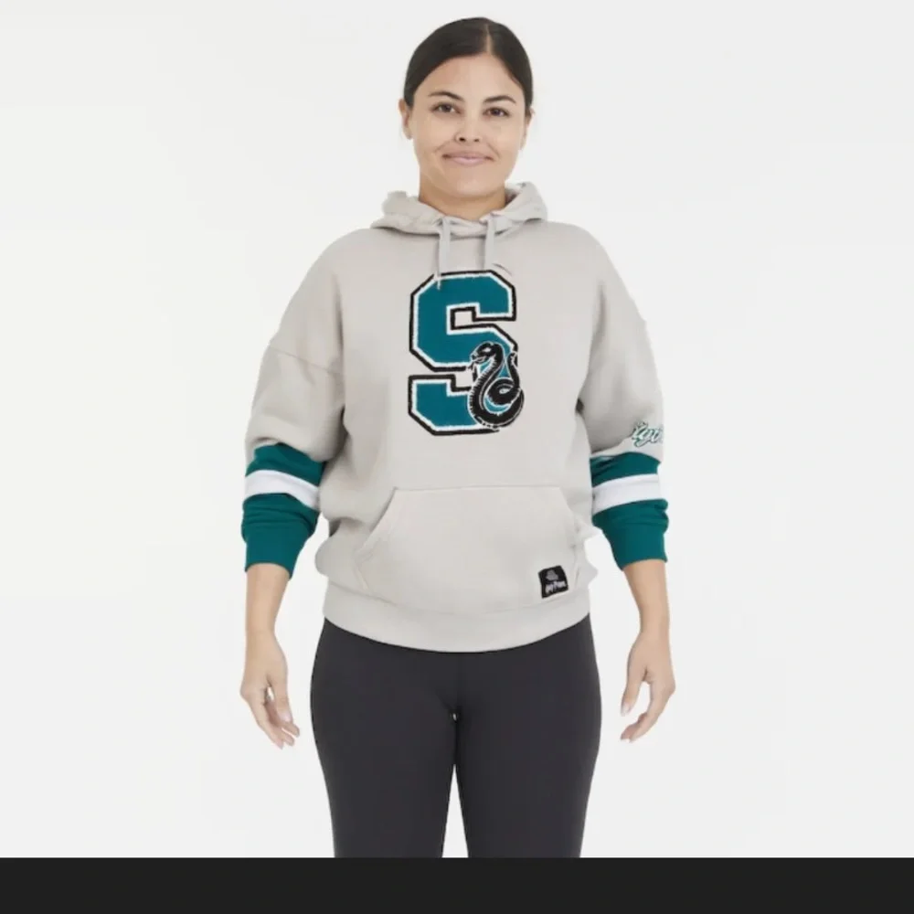 BOXLUNCH Harry Potter Slytherin Varsity Hoodie - Picture 1 of 9